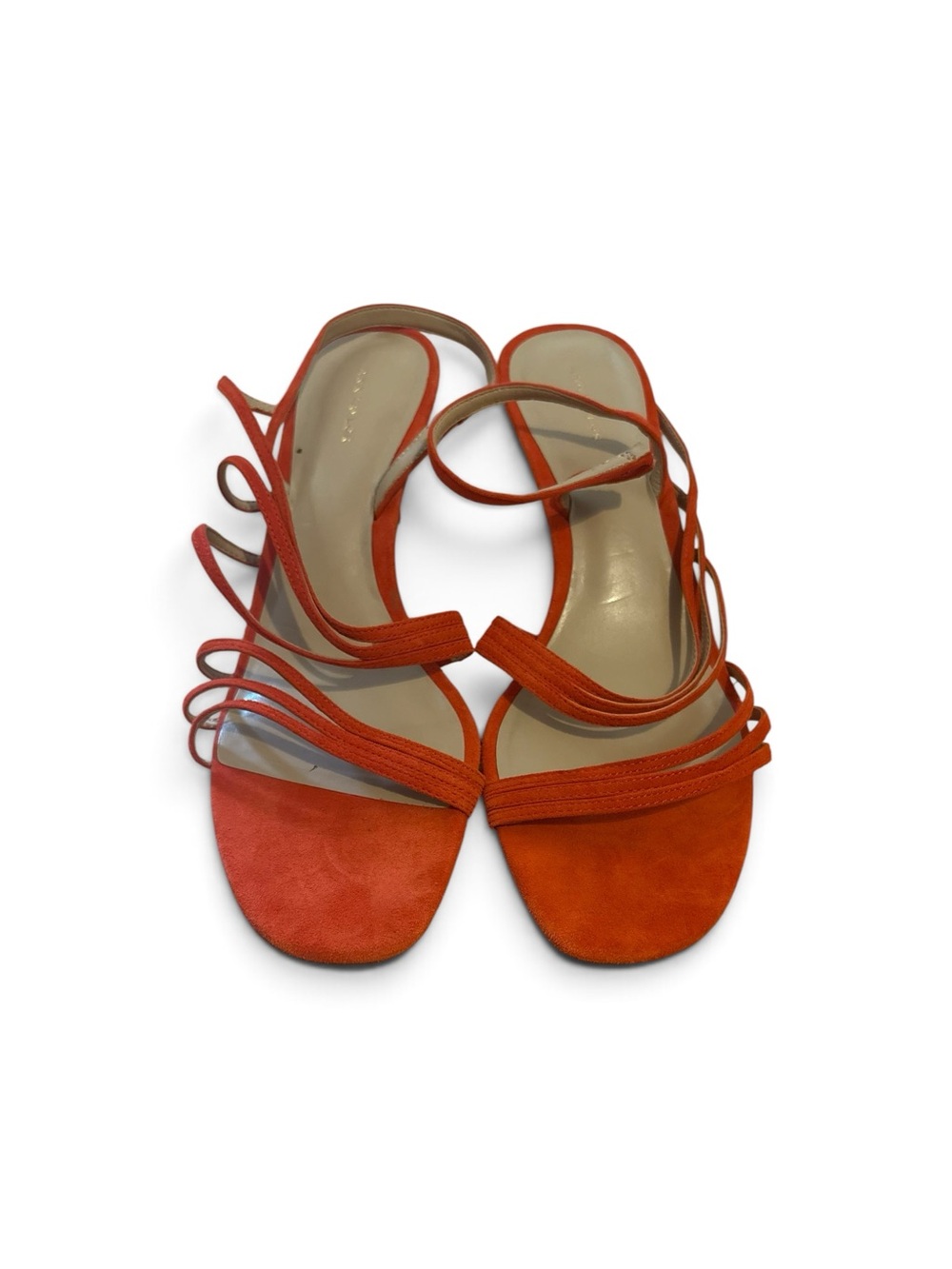 Ann Taylor red/Orange Strappy Women's Sandals, Size 10